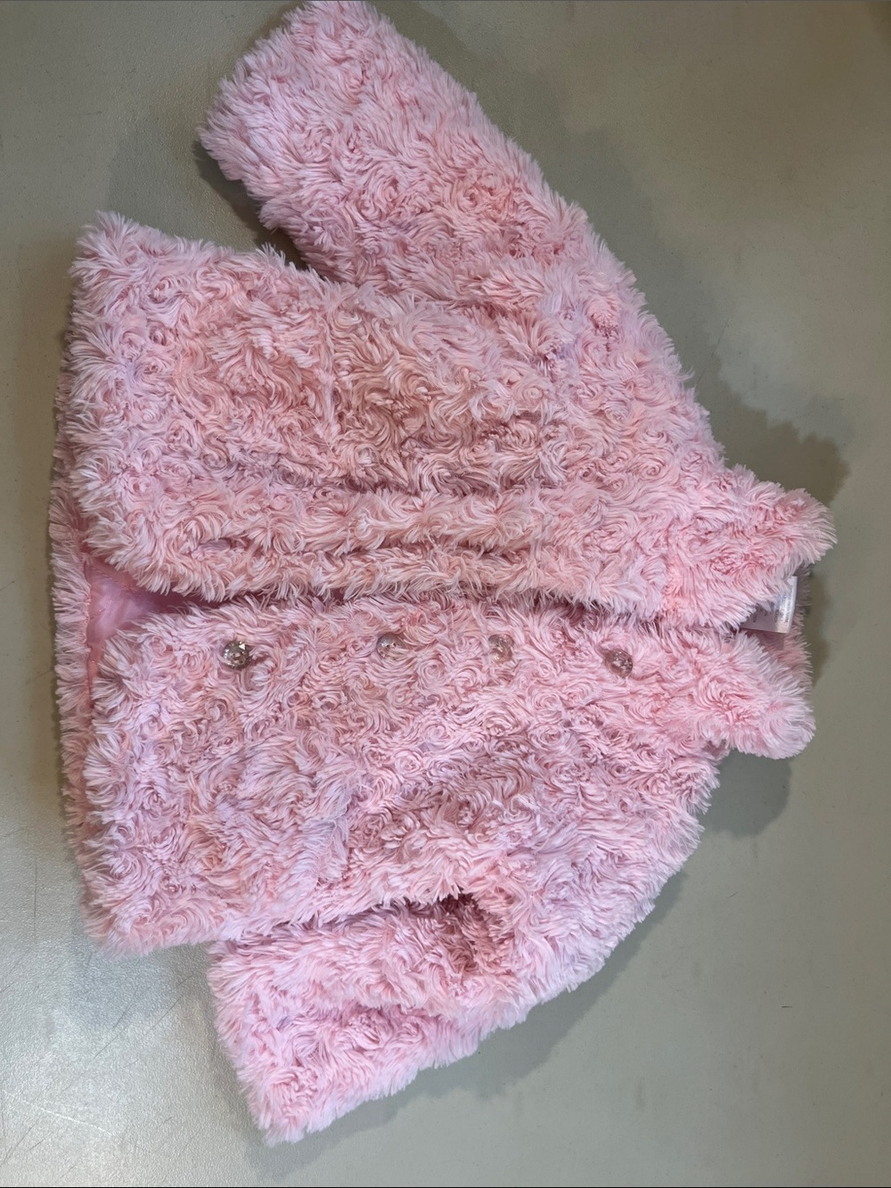 Nannette Plush Pink Faux Fur Puffer Jacket